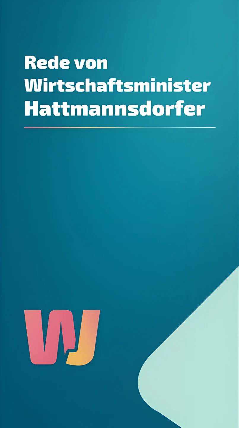 Rede von Wirtschaftsminister Wolfgang Hattmannsdorfer auf der WJ 2026
